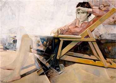 Painting, Davood Emdadian, Soheila, 1975, 8559