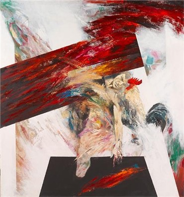 Painting, Alireza Espahbod, Calling, 1995, 8576