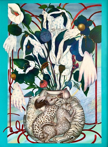 Painting, Bahar Sabzevari, Leyla and Majnun, 2025, 78510