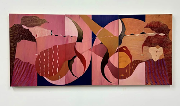 Painting, Maryam Hoseini, Oblique Horizon (Bird of Pradise), 2026, 82983