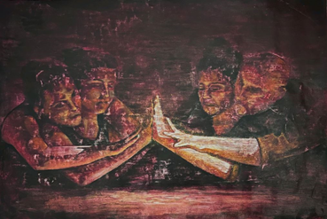 Painting, Alireza Chalipa, Breaking Habit (Becoming Us), 2025, 80975