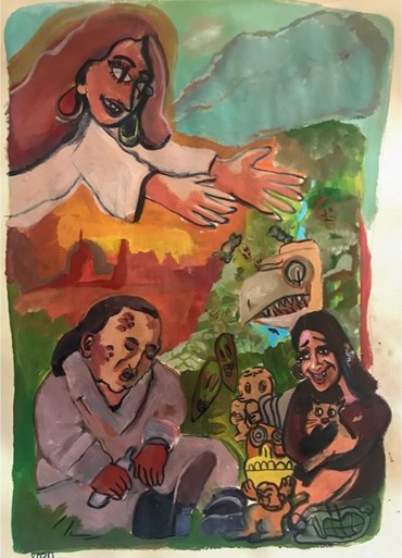Painting, Pouria Darvish, Social Life, 2020, 23327