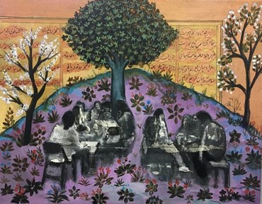 Painting, Malihe Zafarnezhad, Gathering, , 41939