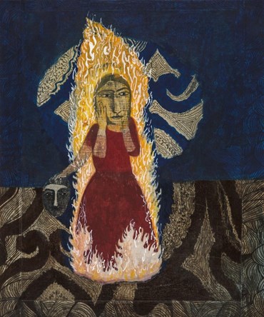 Painting, Samira Abbassy, Self Immolation, 2021, 79819