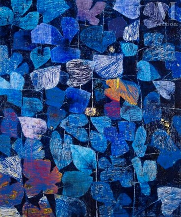 Painting, Reza Derakshani, Every Blue Night, 2021, 70714