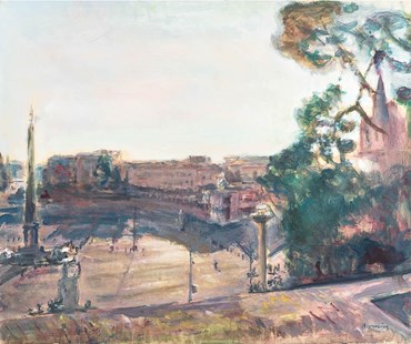 Painting, Alfonso Avanessian, Piazza del Popolo, , 60801