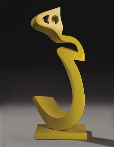 Sculpture, Parviz Tanavoli, Yellow Heech, 2006, 4316