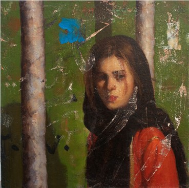 Painting, Darvish Fakhr, Woman in Orange, 2014, 2974