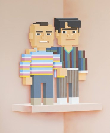 Painting, Sepand Danesh, Bert and Ernie, 2023, 79613