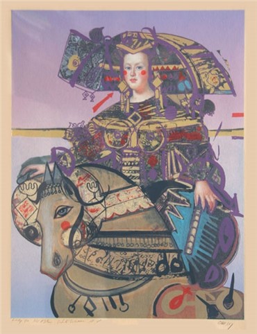 Print and Multiples, Nasser Ovissi, Lady on Horse, , 6446