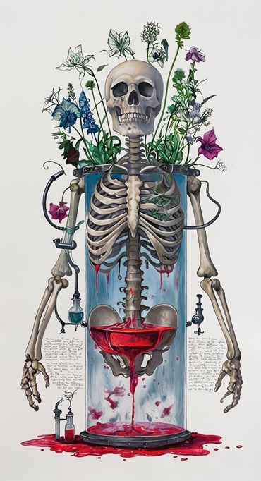 Painting, Elaheh Ramezani, Merging Substance and Resonance, 2025, 83706