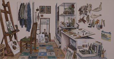 Painting, Erfan Rouhina, Untitled , 2023, 80150