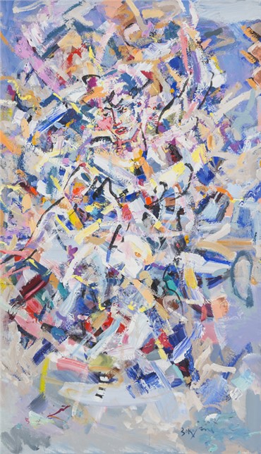 Painting, Bahman Borojeni, Untitled, 2009, 8079