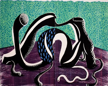 , David Hockney, Extending, February, 1990, 78229