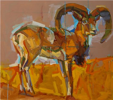 Painting, Amirhossein Akhavan, Ram 1, 2015, 8986