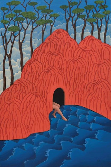 Painting, Rozhan Bagheri, Hidden Secrets, 2025, 80456