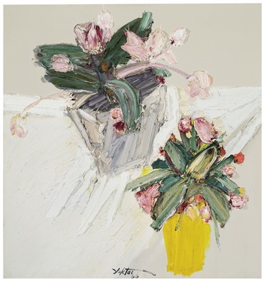 Painting, Manoucher Yektai, Two Vases, 1966, 18001