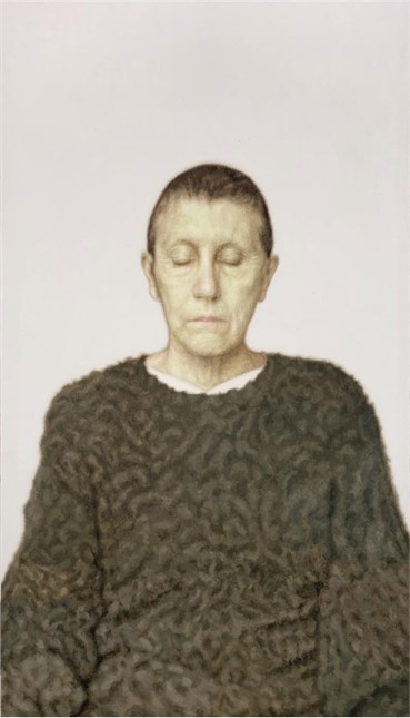 Painting, YZ Kami (Kamran Yousefzadeh), Woman in a Green Sweater, 2006, 8229