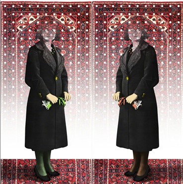 Mixed media, Samira Alikhanzadeh, Persian Carpet No. 8, 2013, 10271