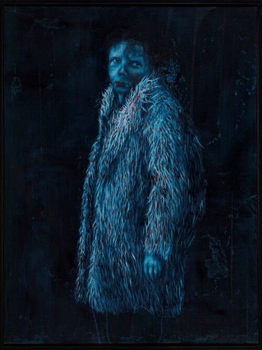 Painting, Avish Khebrezadeh, Boy With Long Fur Coat, 2016, 40842
