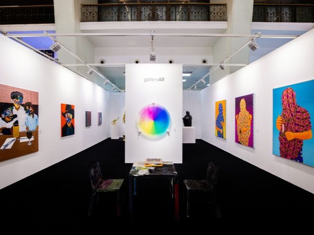 Installation view.