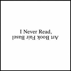 I Never Read Art Book Fair logo