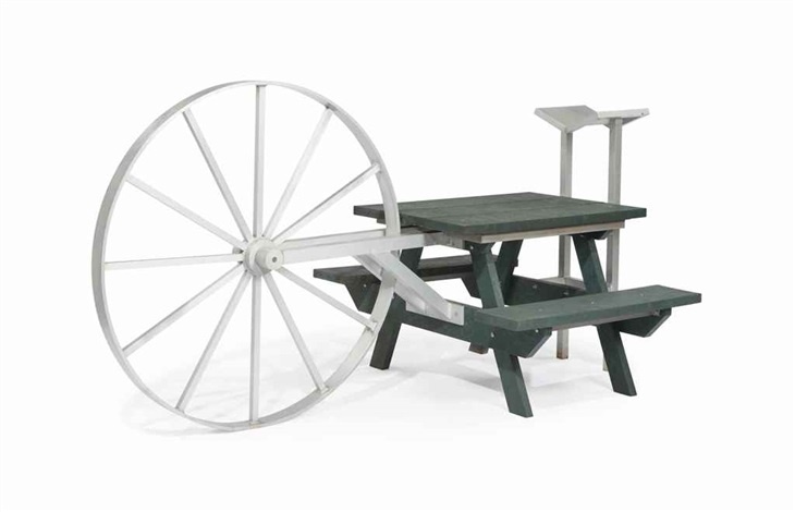 Siah Armajani, Picnic for Two with Podium, 2000