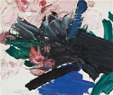 Painting, Manoucher Yektai, Blumen, 1963, 4440