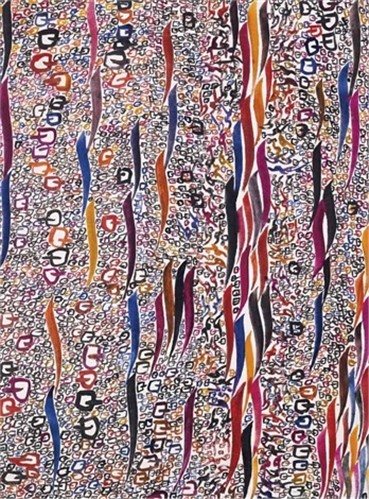 Painting, Charles Hossein Zenderoudi, Ak+Atl+O, 1974, 5068