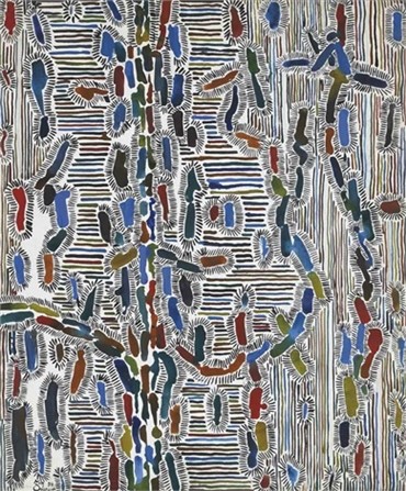 Painting, Charles Hossein Zenderoudi, Khon+Ker, 1974, 5200