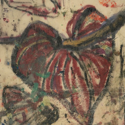 The Flowers Are Alive and Vibrant, but a Veil Holds Them Back, a Veil That Creates a Boundary.