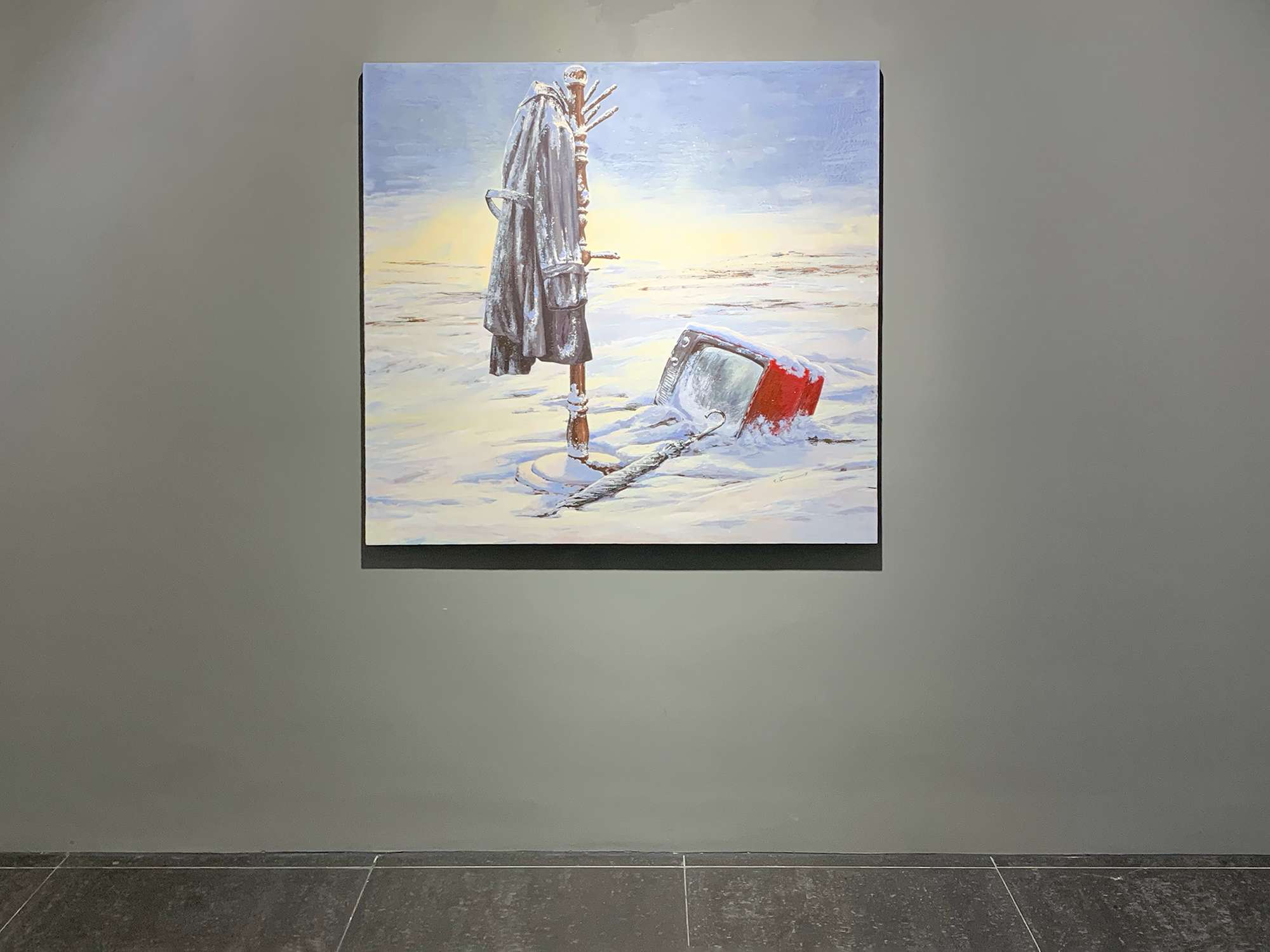 But It Also Snowed on the Sun, installation view