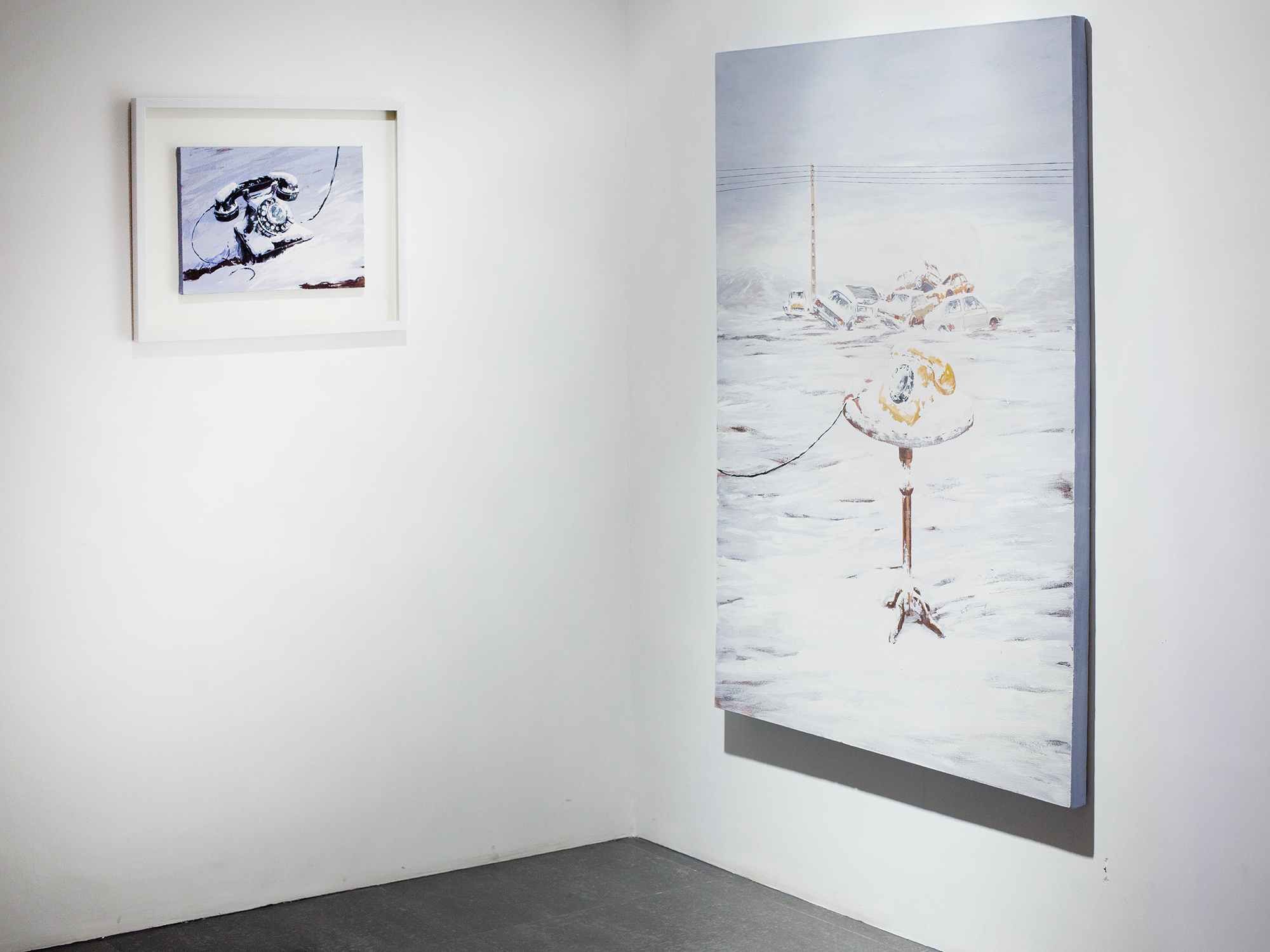 But It Also Snowed on the Sun, installation view