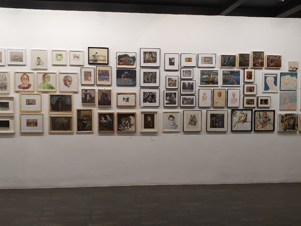 The Eight Small Paintings Exhibition, installation view