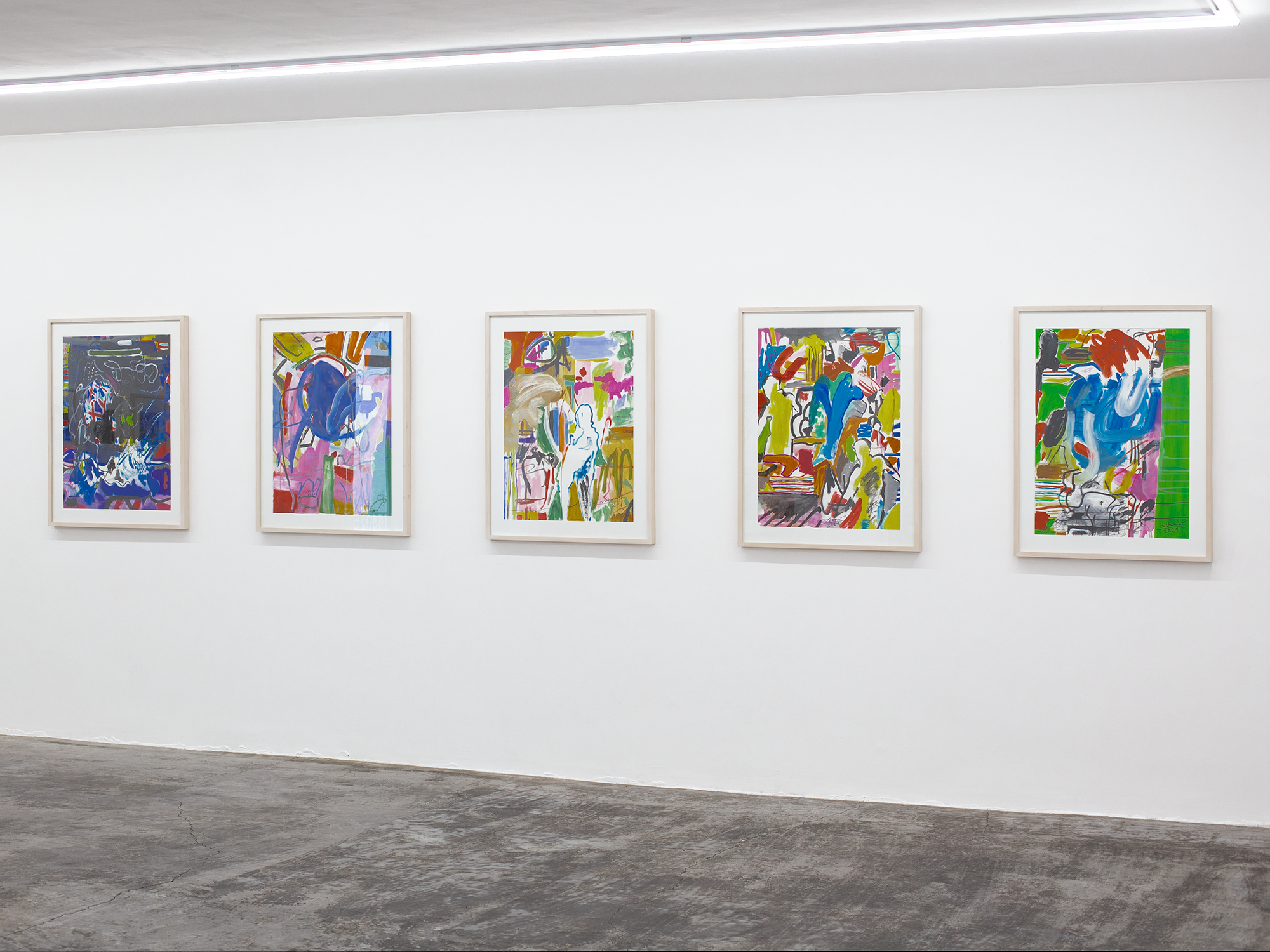 Paintings by Ali Nassir, installation view