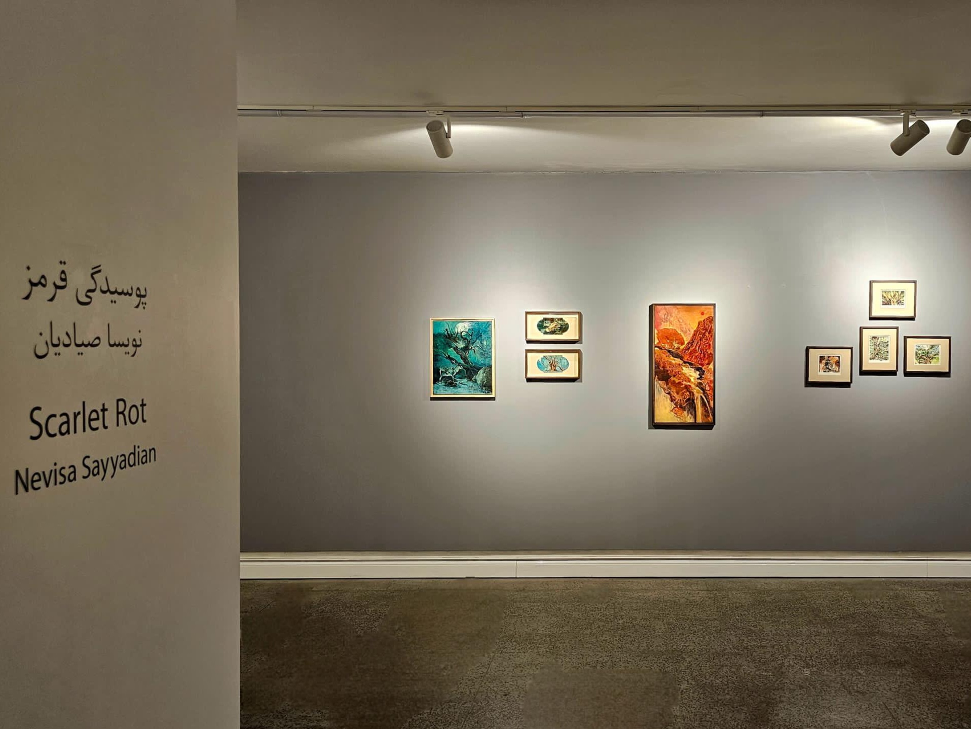 Scarlet Rot, installation view