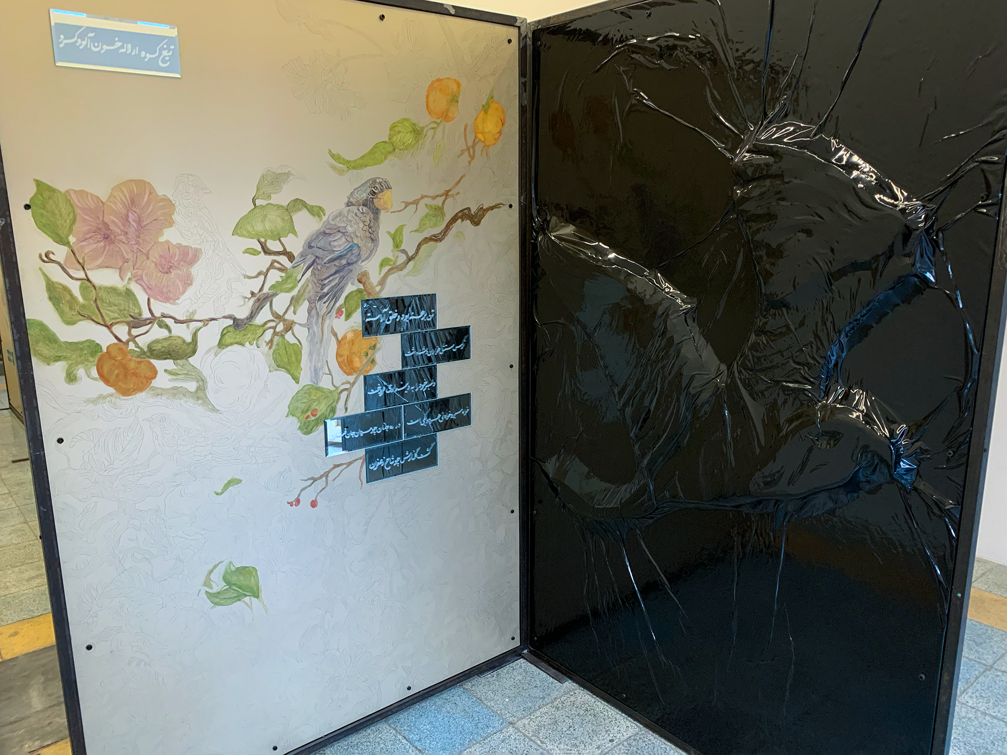 Peacock’s Excuse, installation view