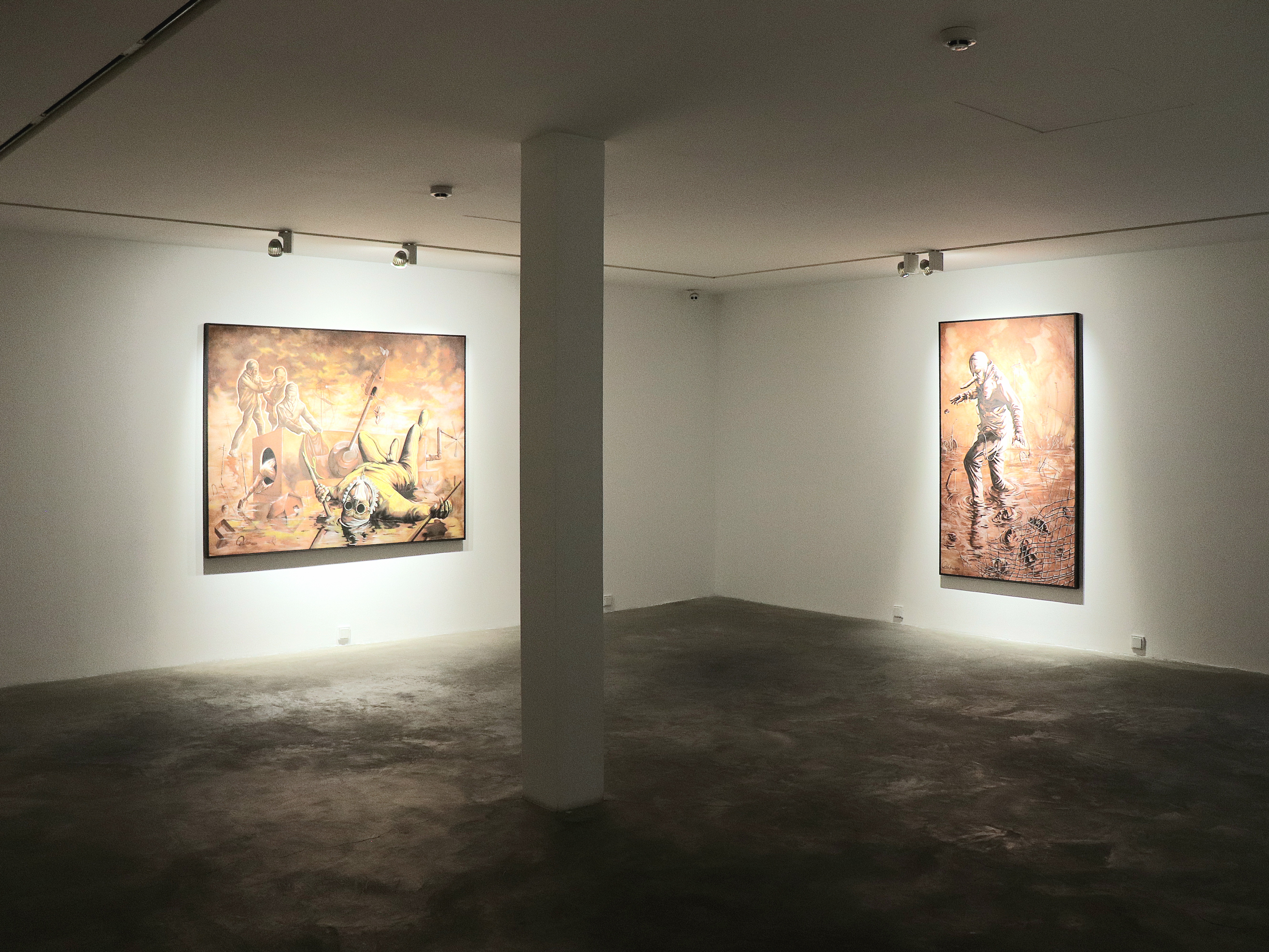 The Den of the Man with Hollow Eyes, Act II: The Ballad of the Long Nose Man, installation view