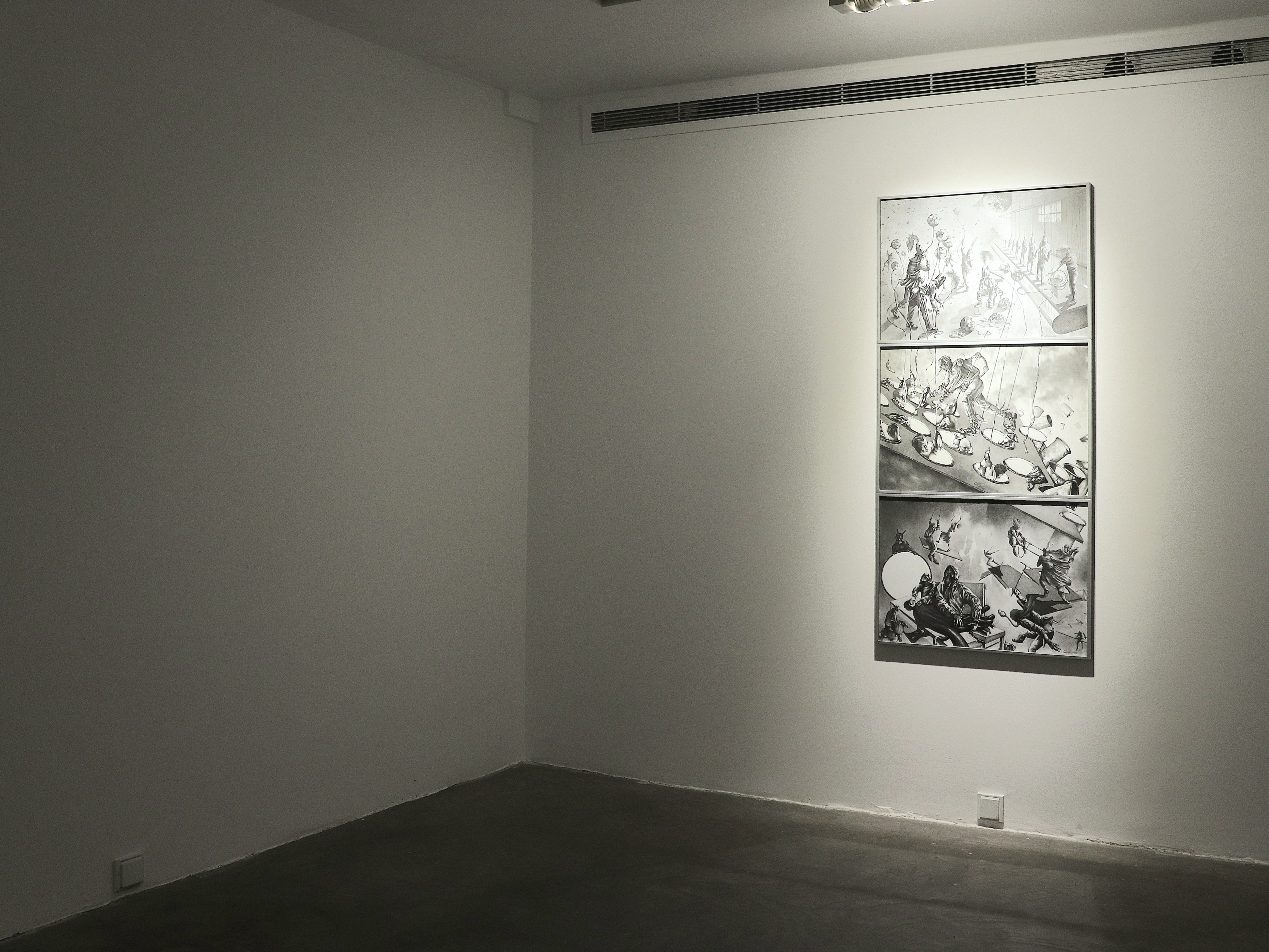 The Den of the Man with Hollow Eyes, Act II: The Ballad of the Long Nose Man, installation view