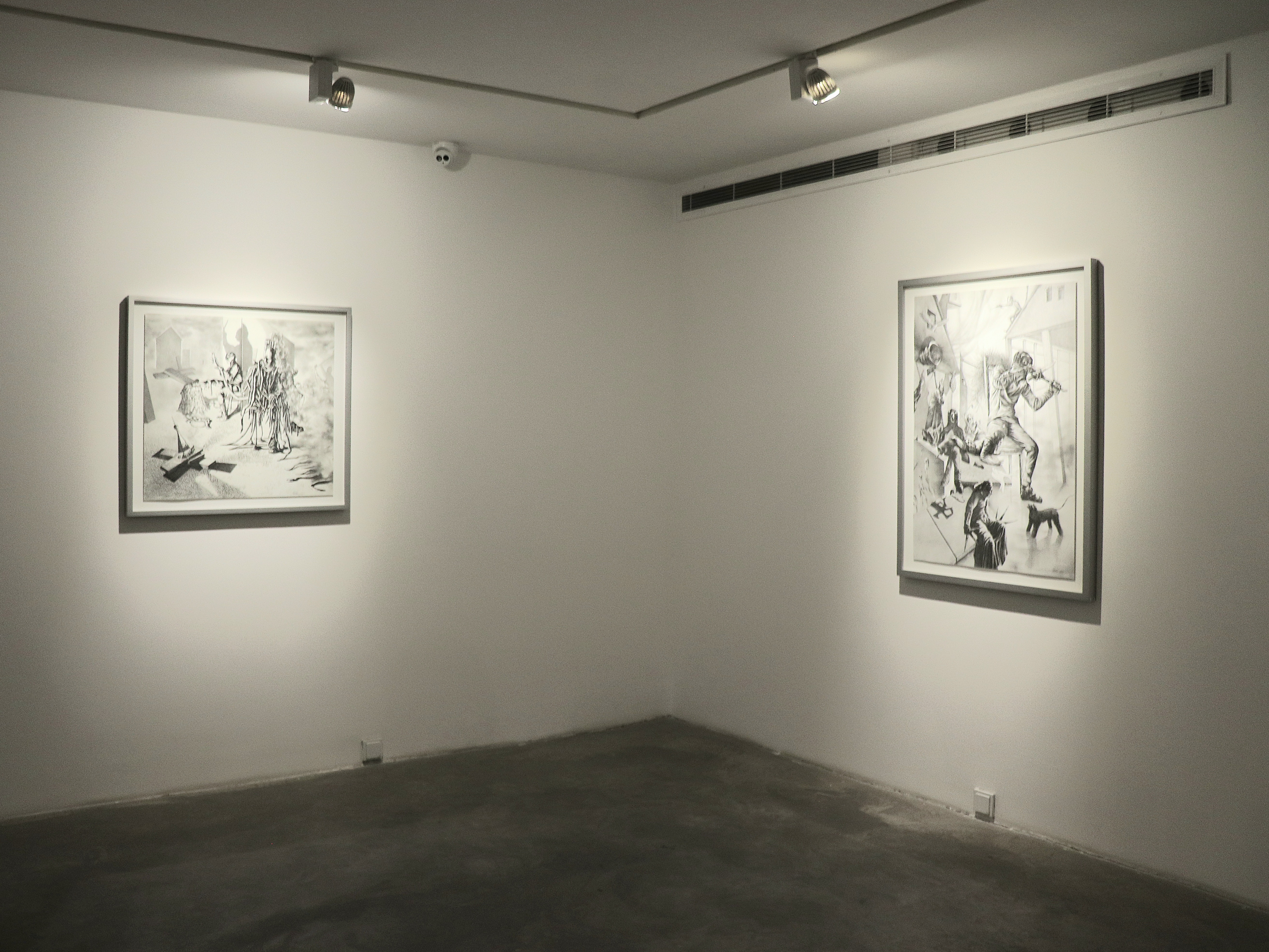 The Den of the Man with Hollow Eyes, Act II: The Ballad of the Long Nose Man, installation view