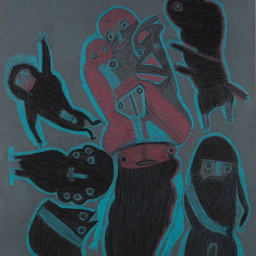 Dancing in Plain Sight: Late Drawings by Davood Koochaki